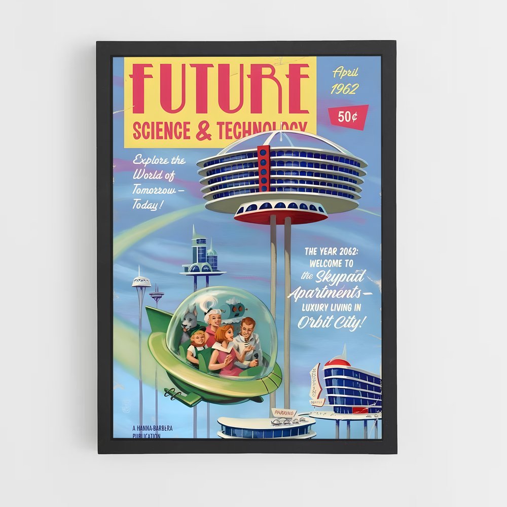 Poster Foire Futuriste – affiche Espace rétro (vue 2)